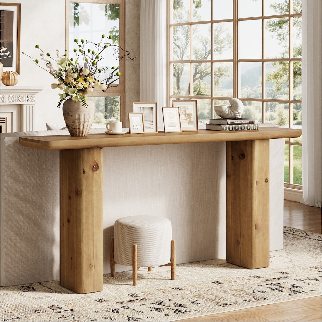 Farmhouse Solid Wood Console Table