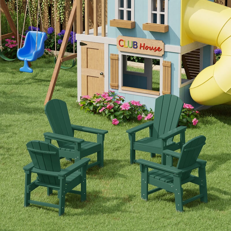 Laguna Kids Outdoor Poly Adirondack Chair (Set of 4)