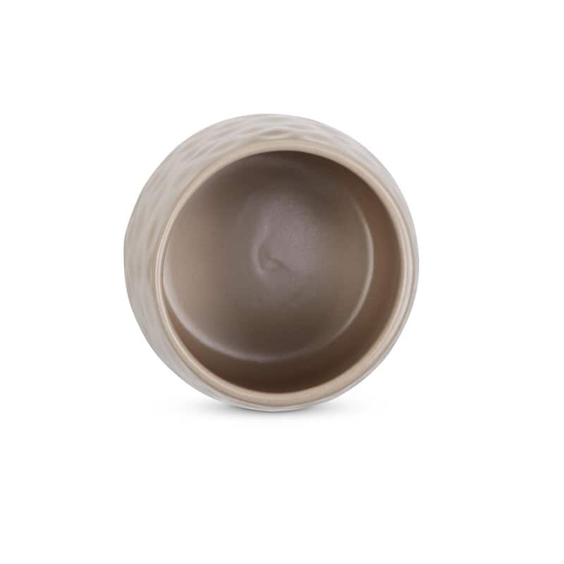 Matte Dimple Texture Ceramic Canister (Set of 2) - 3.25 Cup/5.75 Cup