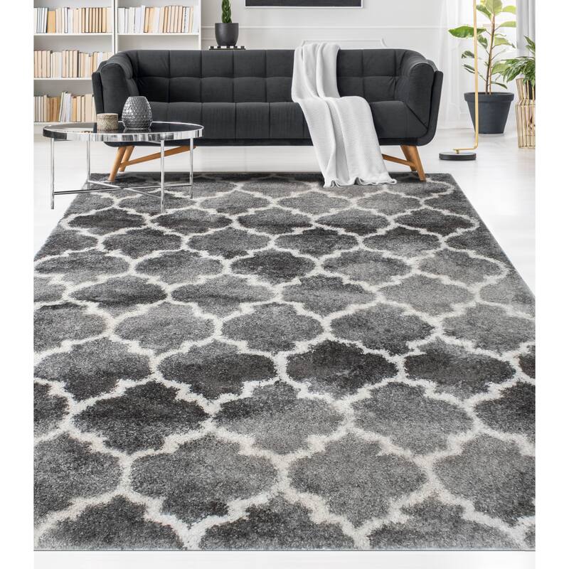 Noori Rug Lux Ava Trellis 2-Inch Shag Rug