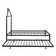 preview thumbnail 62 of 91, Metal Twin Platform Bed with Pull-Out Trundle, House-Shaped Design