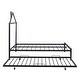 preview thumbnail 27 of 29, Nestfair Full Size Metal Platform Bed with House-Shaped Headboard Design and Twin Size Trundle