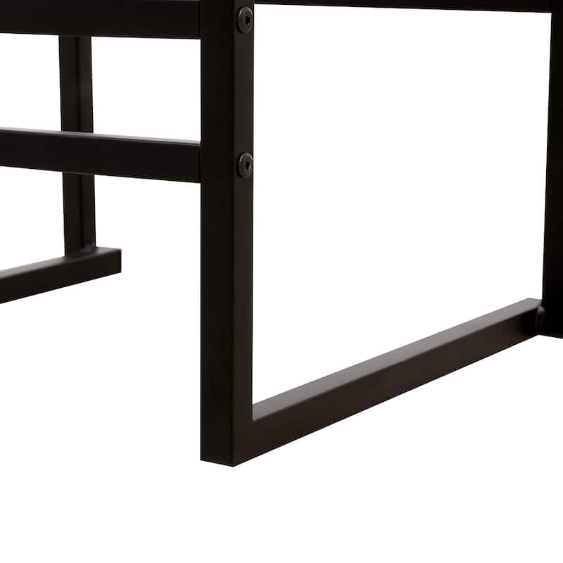 Faux Leather/Water Hyacinth Woven/Paper Rope Woven Upholstered Bar Stools Set of 2