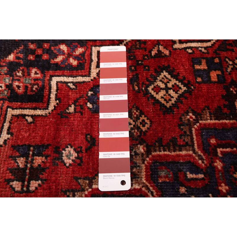 ECARPETGALLERY Hand-knotted Andelz Red Wool Rug - 4'1 x 6'4