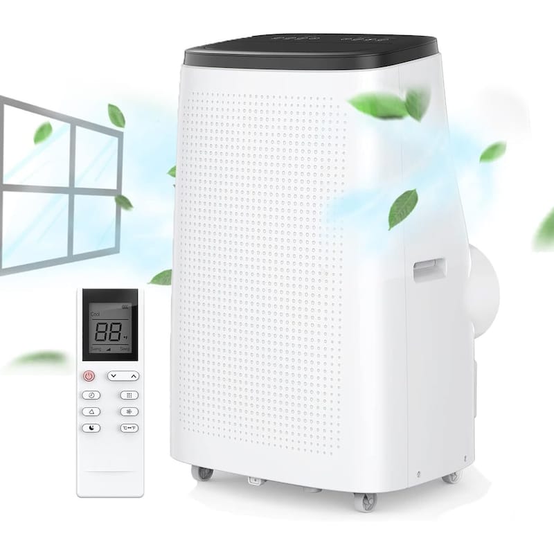 Portable Air Conditioners, 14,000 BTU Portable AC, Rolling Wheels - Black