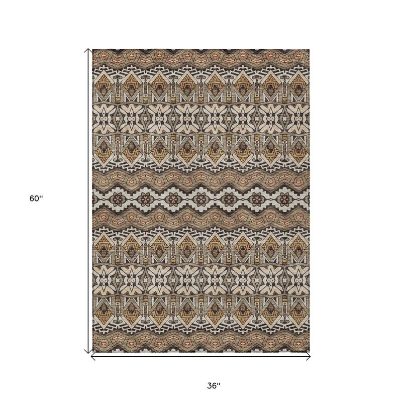 HomeRoots Moroccan Transitional Rectangle Outdoor Rug