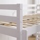 preview thumbnail 8 of 9, Wooden Bunk Bed with Straight Ladder,White