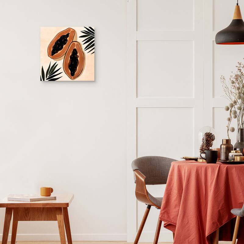 Papaya Canvas Art Print