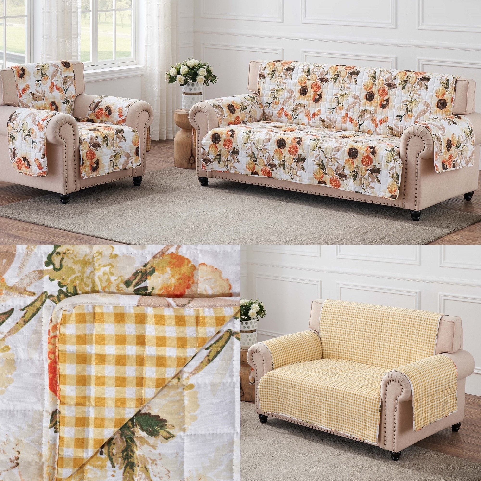 Greenland Home Fashions Somerset Reversible Furniture Protector
