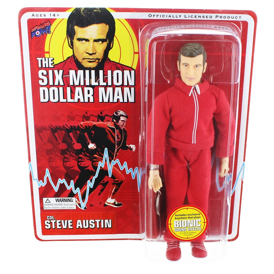 Shop Six Million Dollar Man 8 Action Figure Col Steve Austin Red Jumpsuit Multi Overstock 18111025