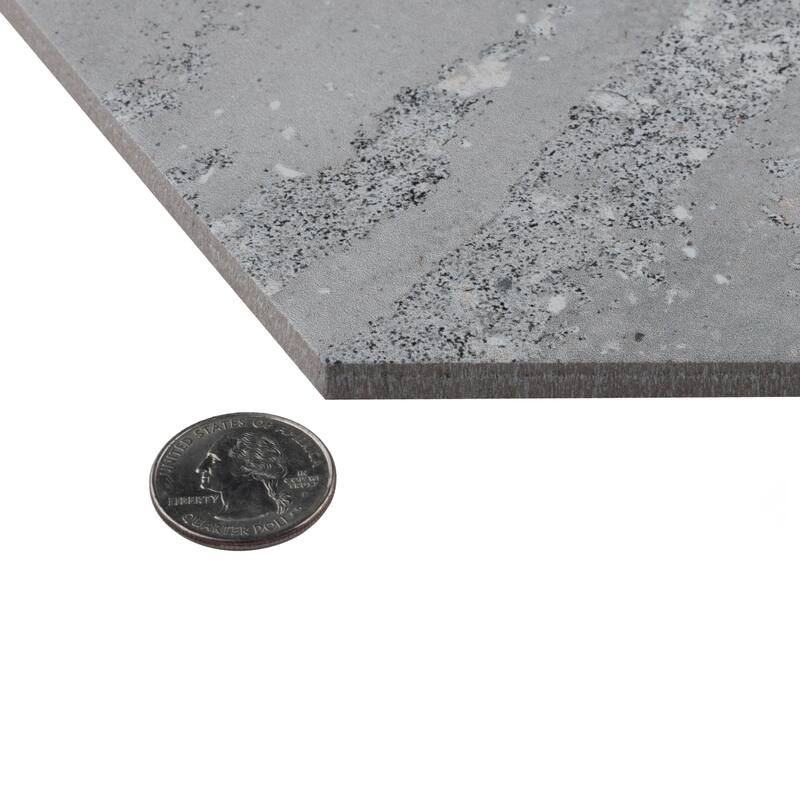 Merola Tile Recycle Hex Antique 8-1/2" x 9-7/8" Porcelain Floor and Wall Tile