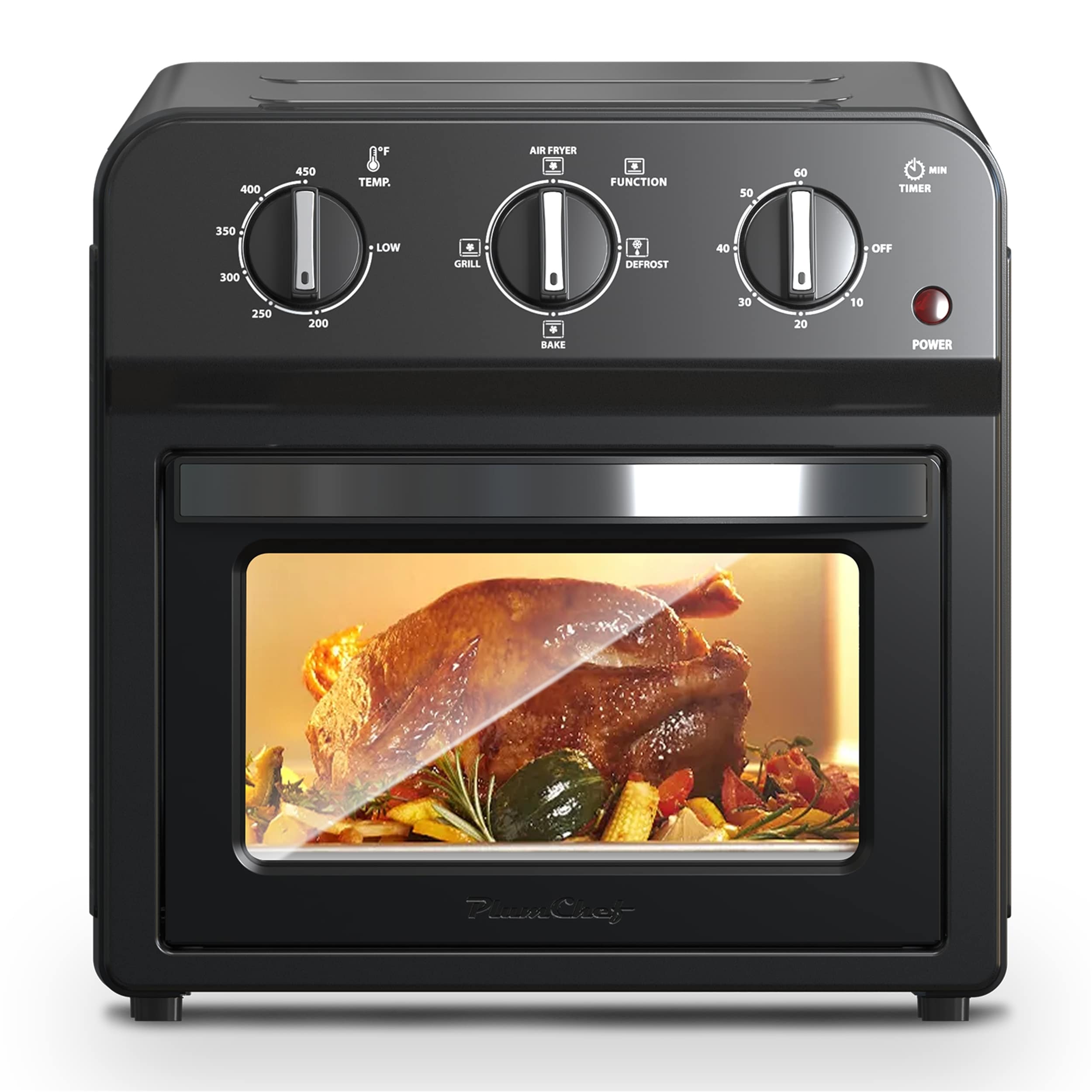 7-in-1 Air Fryer Toaster Oven, Multifunctional, Rapid Air Circulation