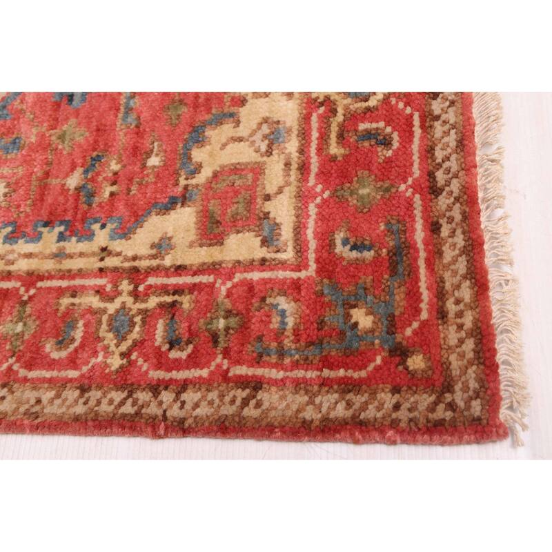 ECARPETGALLERY Hand-knotted Jules Serapi Red Wool Rug - 2'7 x 11'10