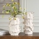 preview thumbnail 2 of 2, Uttermost Ripple Crest White Vases Set/2
