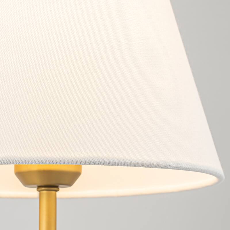 2-Light Linear Chandelier with Fabric Shade