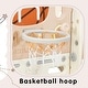 preview thumbnail 24 of 49, Freestanding Castle Climbing Playset with Slide, Tunnel, Ring Toss, and Basketball Hoop - Toy Storage Organizer for Kids