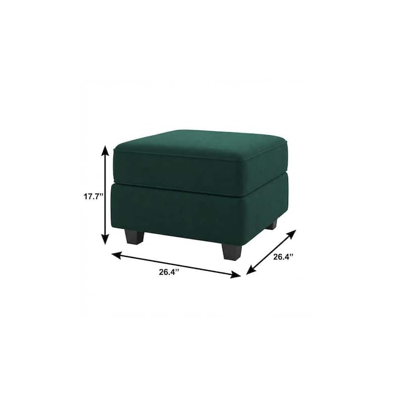 HomeRoots 26" Beige and Black Faux Leather Storage Ottoman