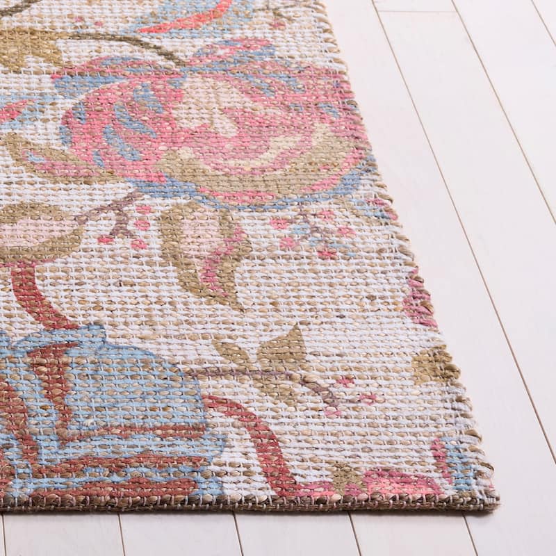 SAFAVIEH Handmade Saffron Aniko Jute & Chenille Rug