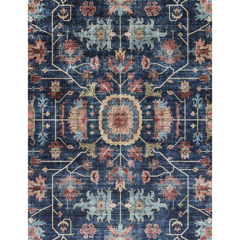 Momeni Karachi Polyester Non-Skid Traditional Area Rug
