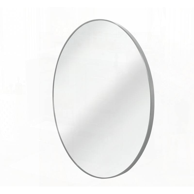 Metal Framed Round Bathrrom Mirror