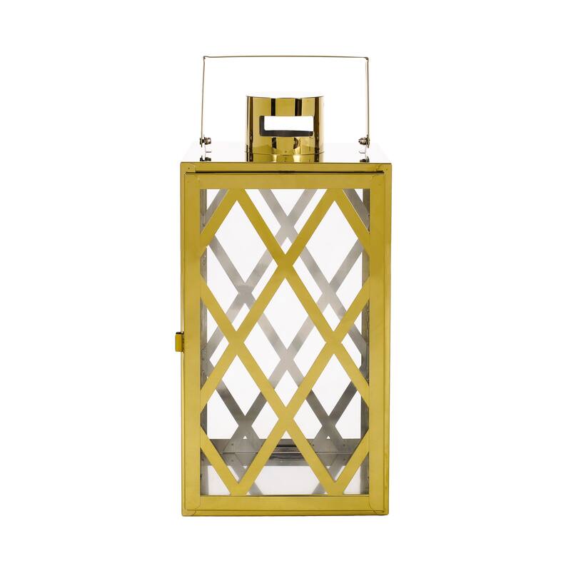Ashuelot Outdoor Outdoor 14" Stainless Steel Lantern by Christopher Knight Home