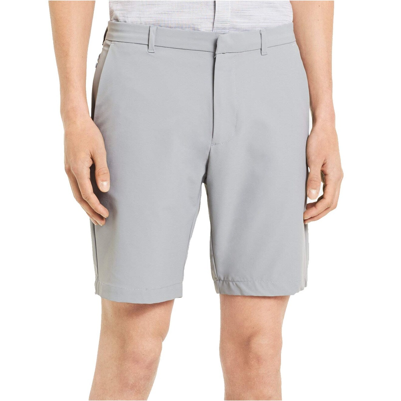 mens skinny khaki shorts