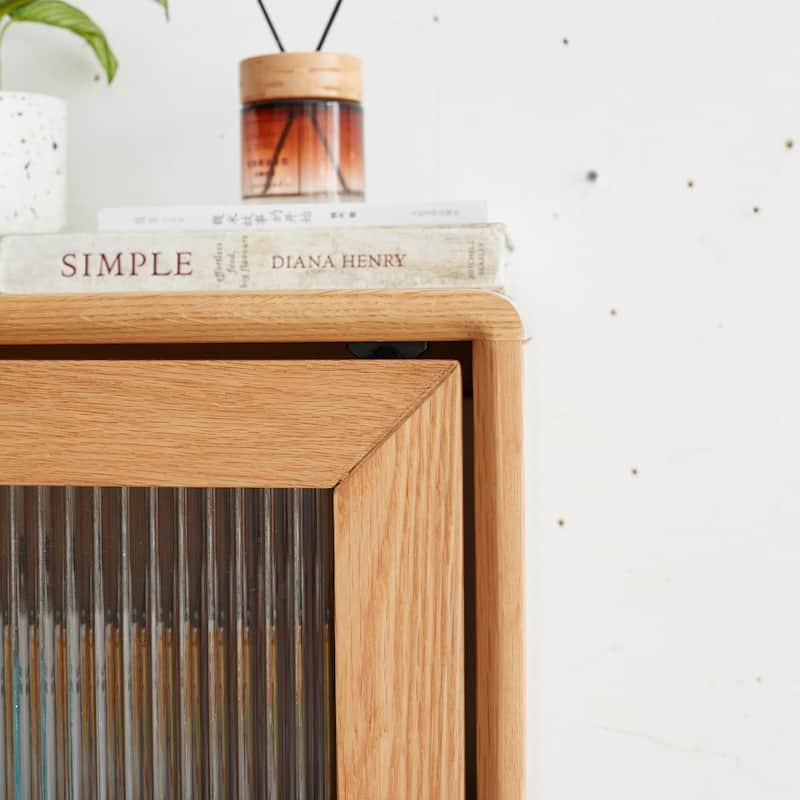 Solid Oak Storage Cabinet