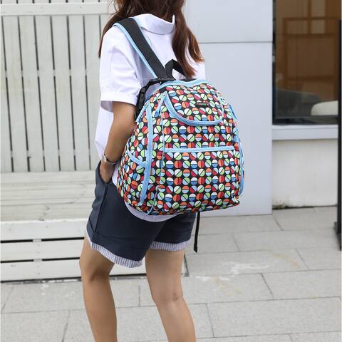 MKF Collection Colorland Large Backpack with Multi-Pockets by Mia K.