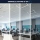 preview thumbnail 4 of 5, Luxrite 2x4 FT Edge-Lit Frame LED Panel Lights, 5CCT 3000K-6500K, 5200/6500/7800LM, Dimmable, Damp Rated, ETL (4 Pack)
