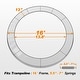 preview thumbnail 8 of 9, ExacMe Trampoline Pad Replacement, Round Safety Spring Cover 10 12 14 15 16 Foot, Orange
