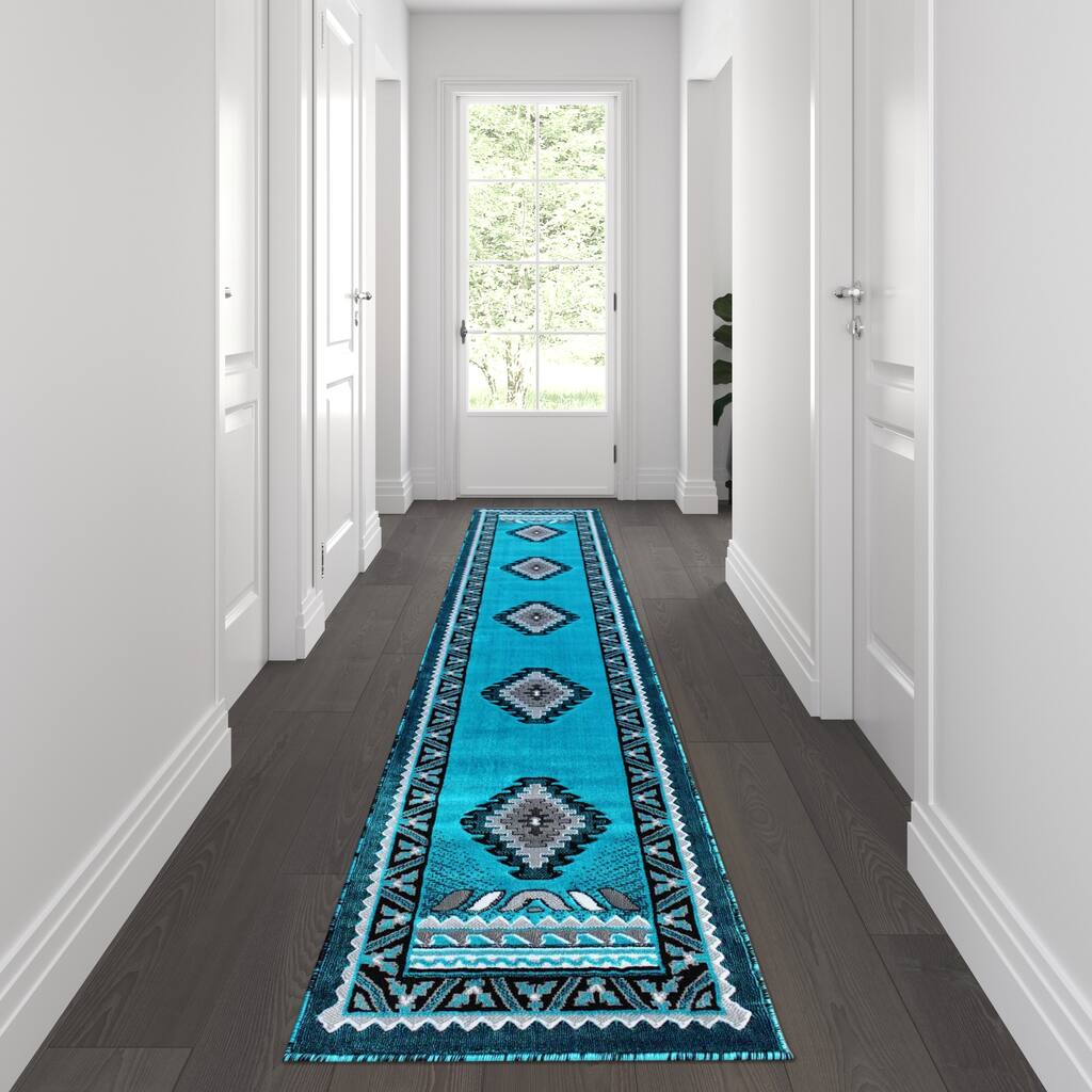 Southwestern Style Patterned Area Rug
