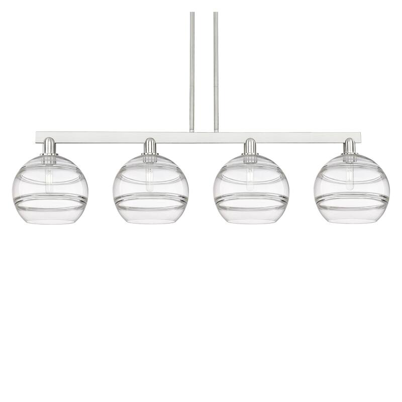 Innovations Lighting 716-4I-13-53 Rochester Linear Rochester 4 Light - Brushed Satin Nickel / Clear