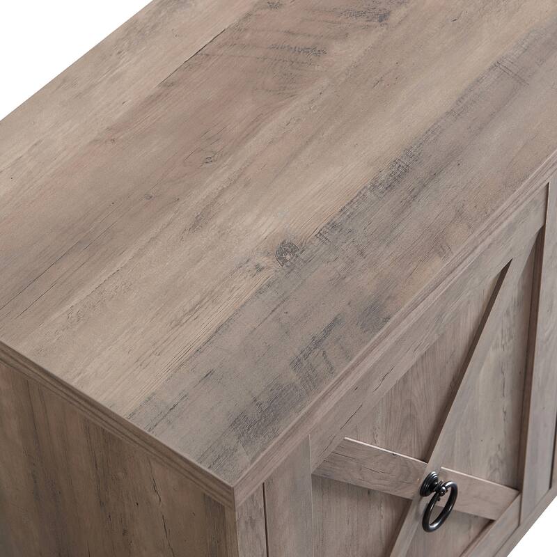 Granger 58" TV Stand with Crystal Fireplace Insert