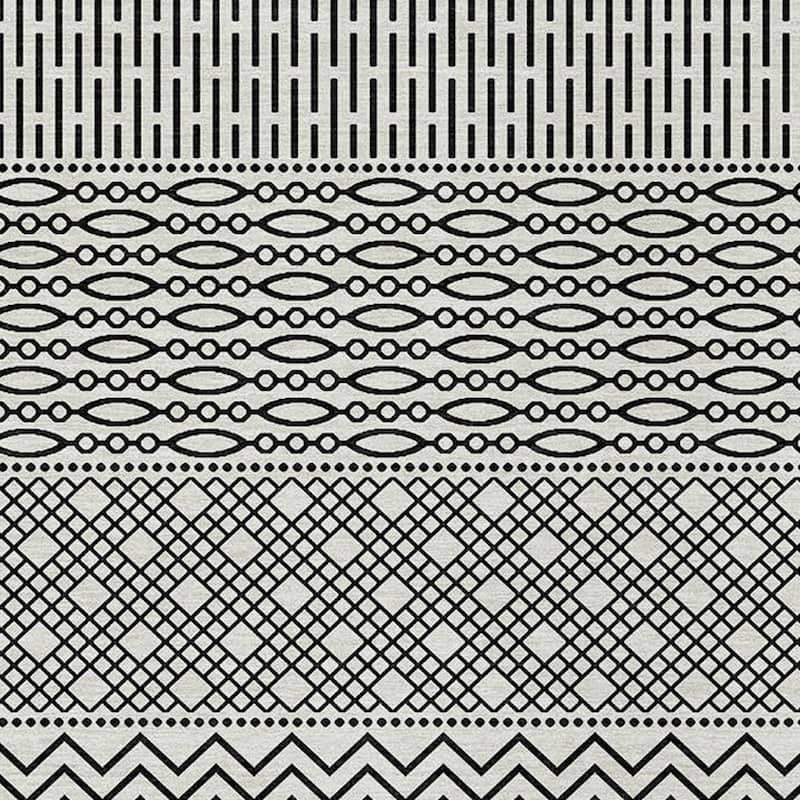 HomeRoots Chevron Modern Rectangle Outdoor Rug