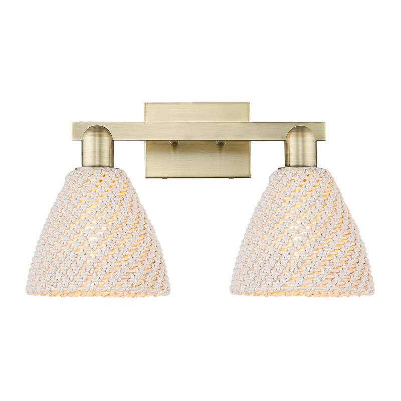 Innovations Lighting Downtown Urban - Natural Ballston Dome - 2 Light 16" Bath Vanity Light