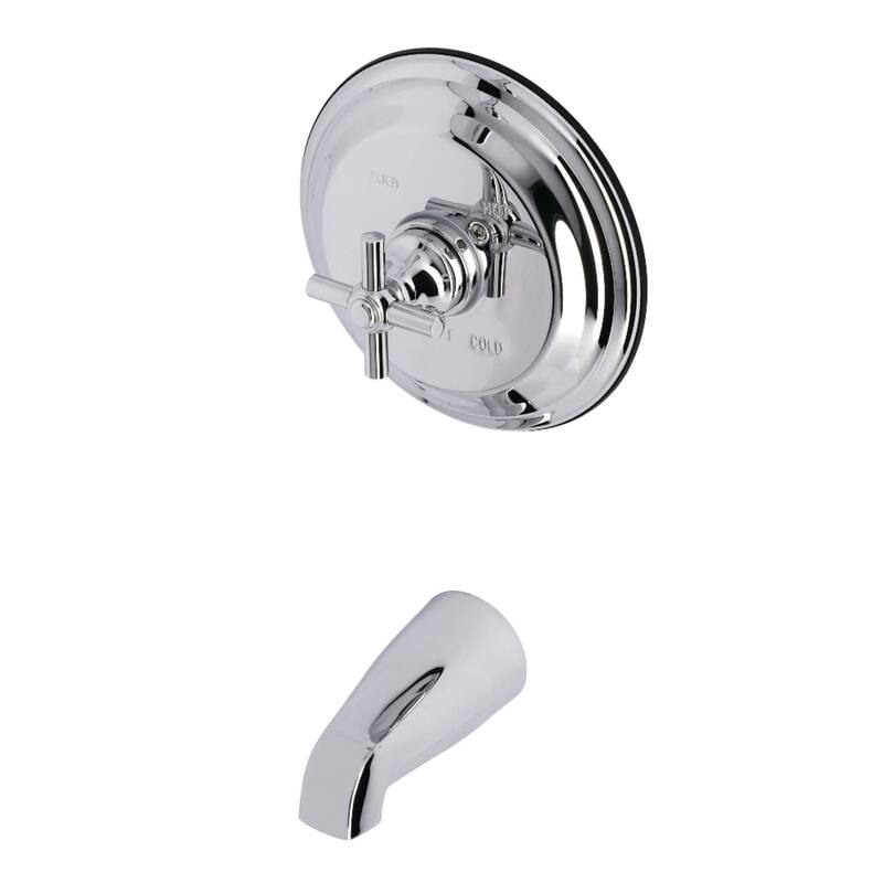 Kingston Brass Pressure Balanced 7 GPM Tub Spout with Rough-In Valve - Polished Chrome