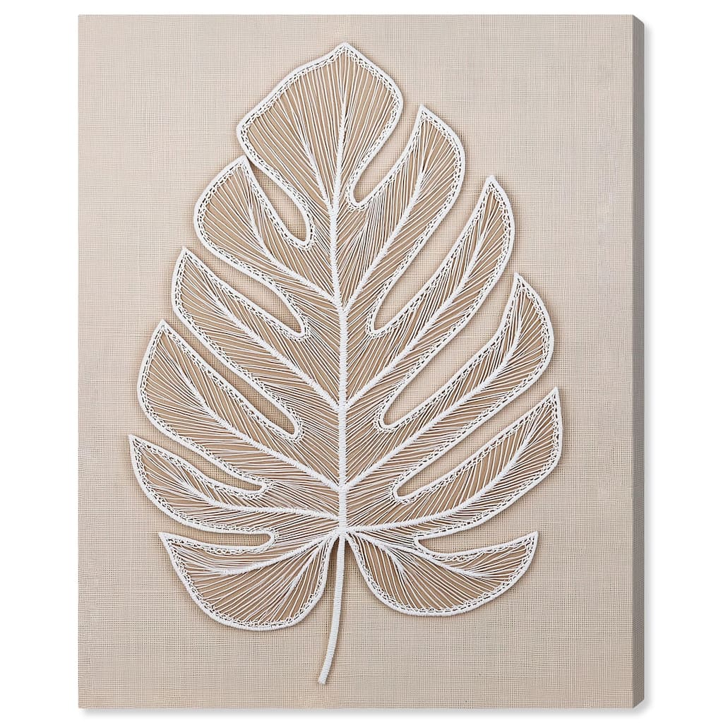 Linen Leaf II Canvas by Art Remedy, Gallery Wrapped