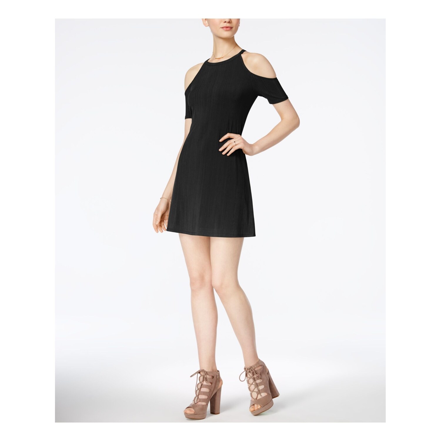 black shift cocktail dress