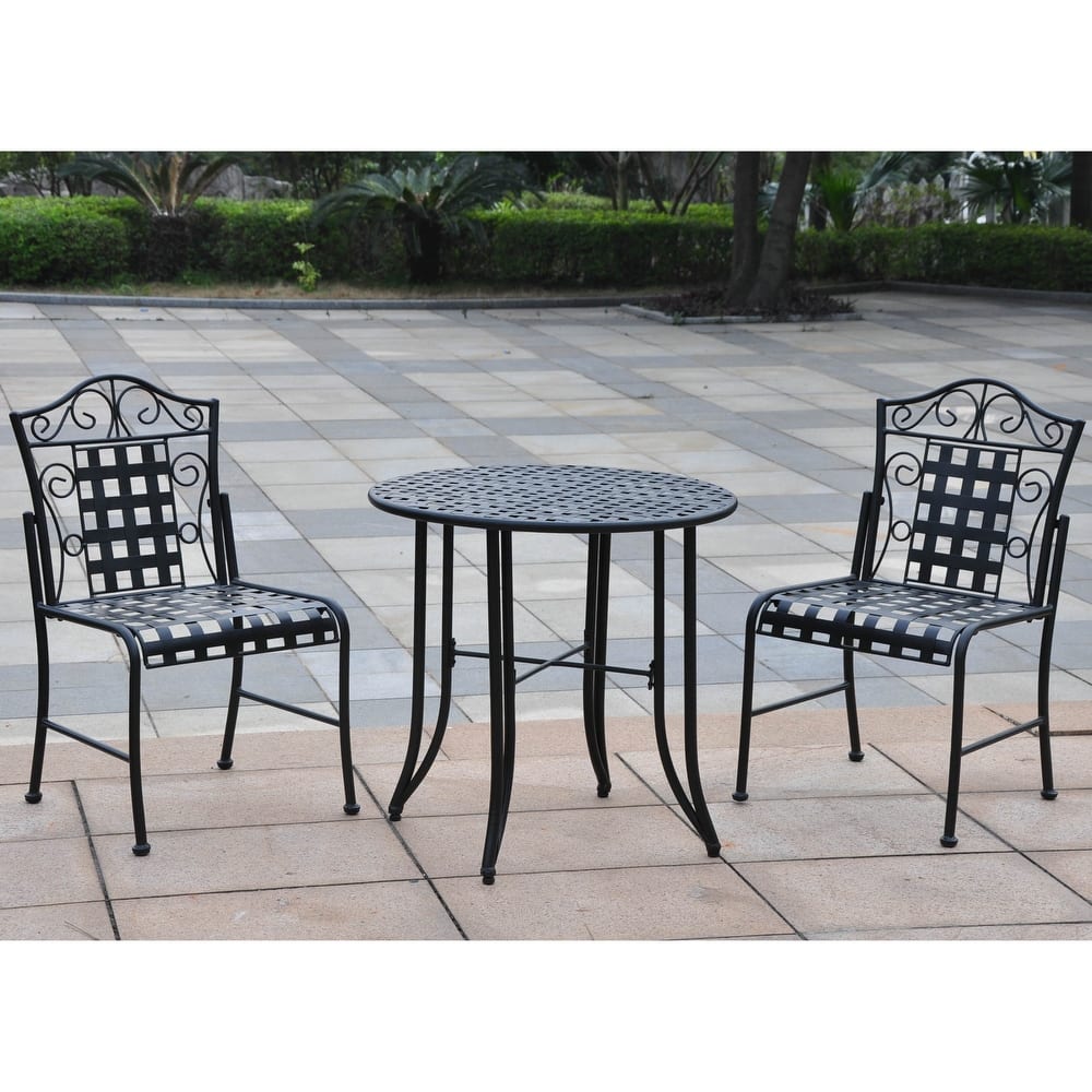 Mandalay 3-Piece Iron Patio Bistro Set