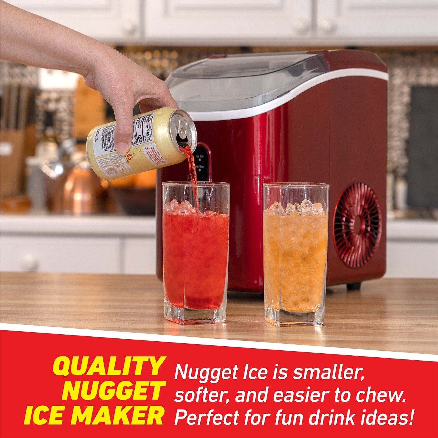 Deco Chef 33LB Nugget Ice Maker, 1 Press Auto Operation, Self Cleaning -  Bed Bath & Beyond - 37651069