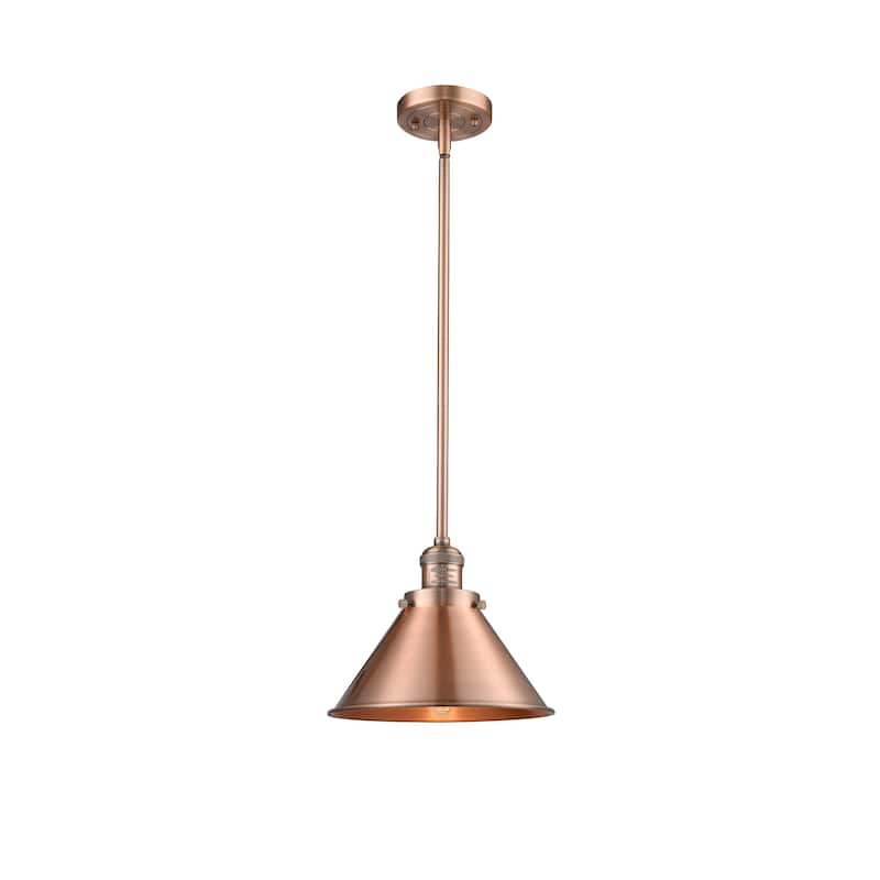 Innovations Lighting Briarcliff - 1 Light 10" Mini Pendant - Antique Copper