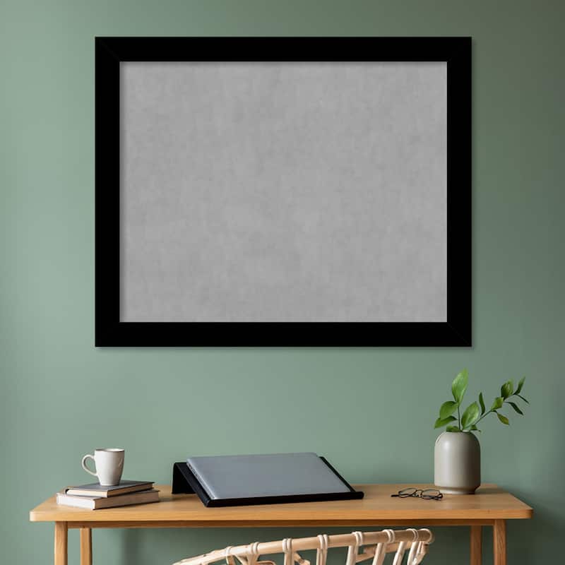 Amanti Art Basic Black Framed Magnetic Board