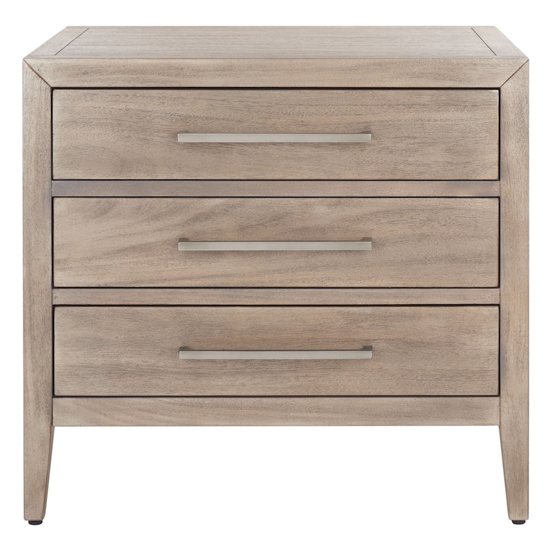 SAFAVIEH Couture Sija 3-Drawer Wood Nightstand