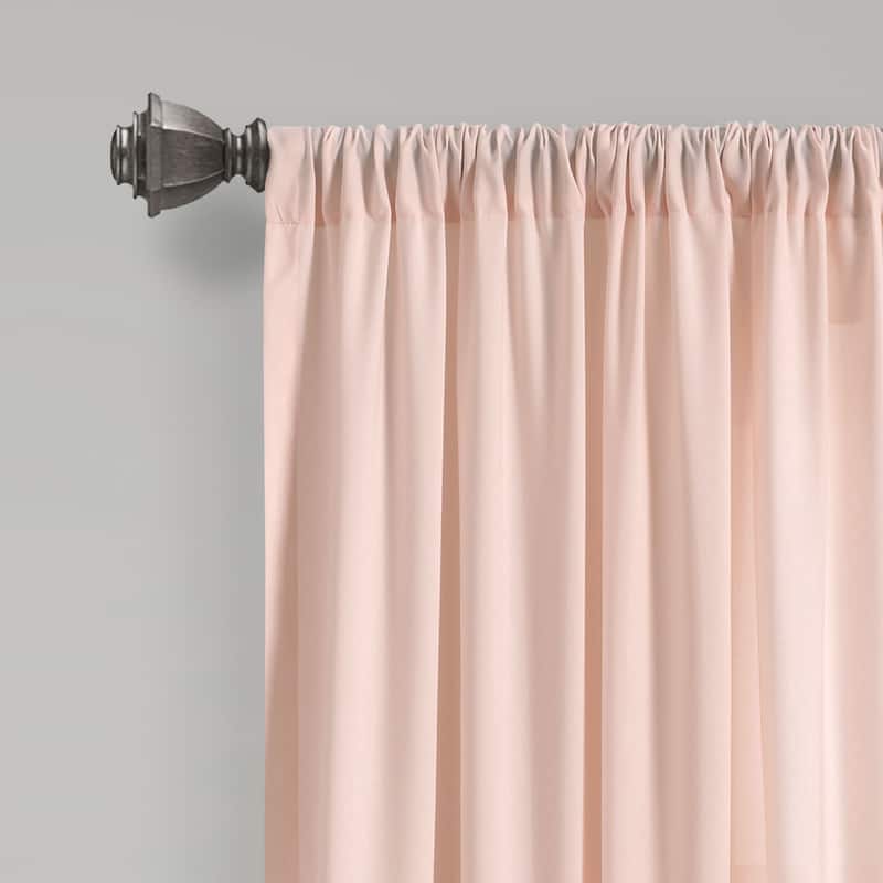Lush Decor Allison Ruffle Window Curtain Panel Pair