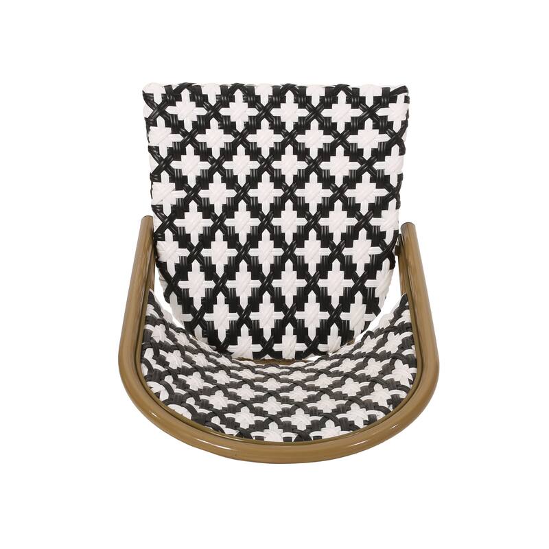 Louna Outdoor French Cafe Chair (Set of 4) by Christopher Knight Home