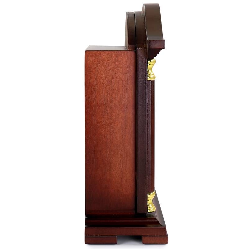 Bedford Clock Collection Redwood Mantel Chime Clocl