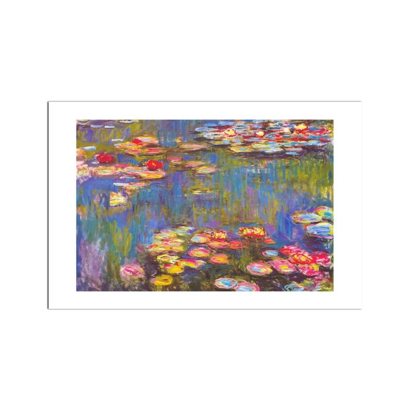 Water Lilies, 1916 Fine Art Paper Print by Claude Monet - Multi