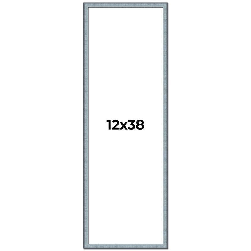 12x38 Frame Rustic Sky Blue Solid Wood Picture Frame | 0.75 Inch