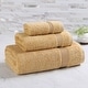 preview thumbnail 107 of 140, Superior Heritage Egyptian Cotton Absorbent 3-Piece Towel Set Gold