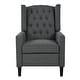 preview thumbnail 14 of 54, Manual Adjustable WingBack Recliner Chair, with Foldable Side Table, USB Charging Ports, PushBack Reclining Chairs